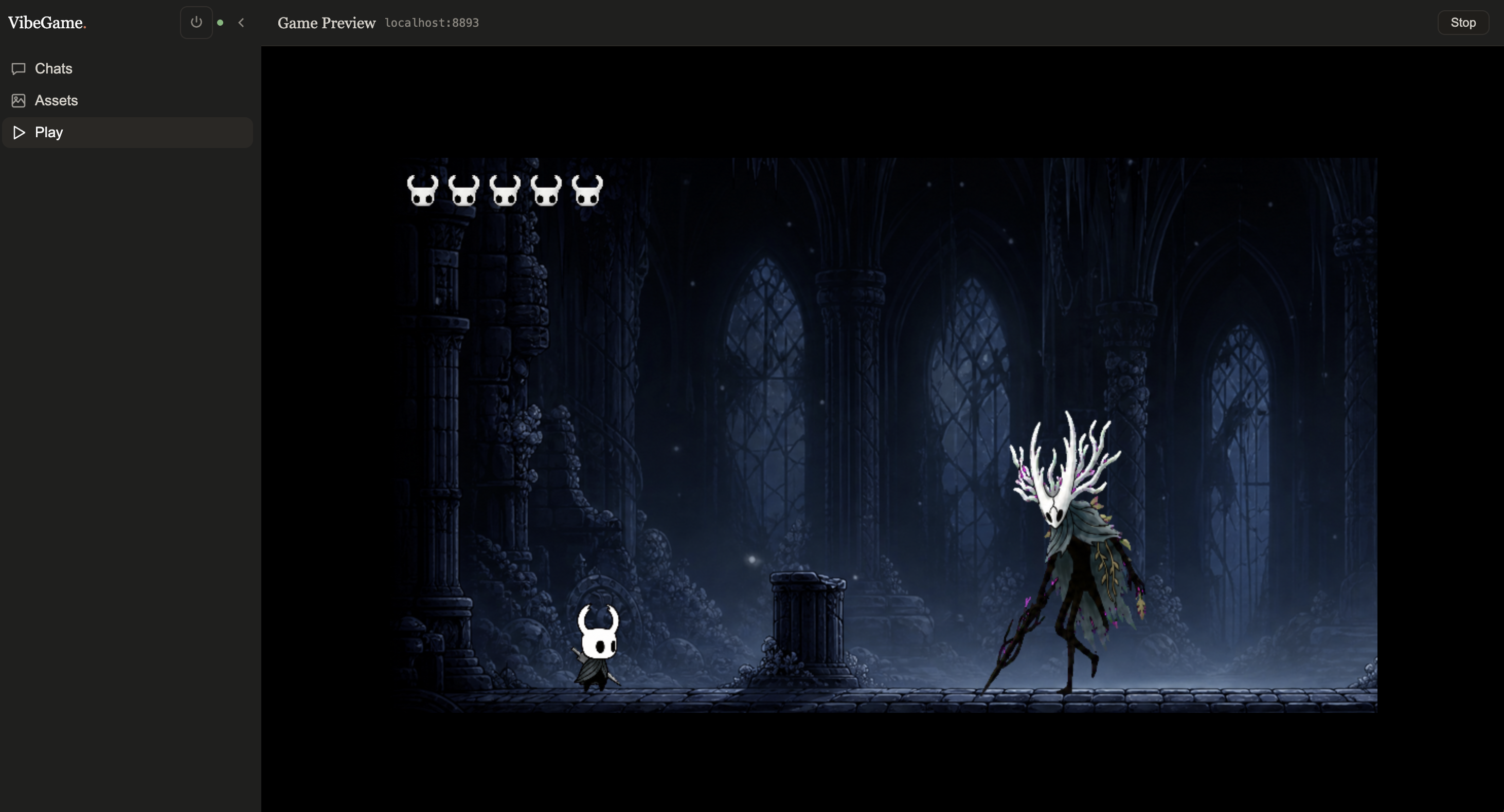 VibeGame Studio play preview